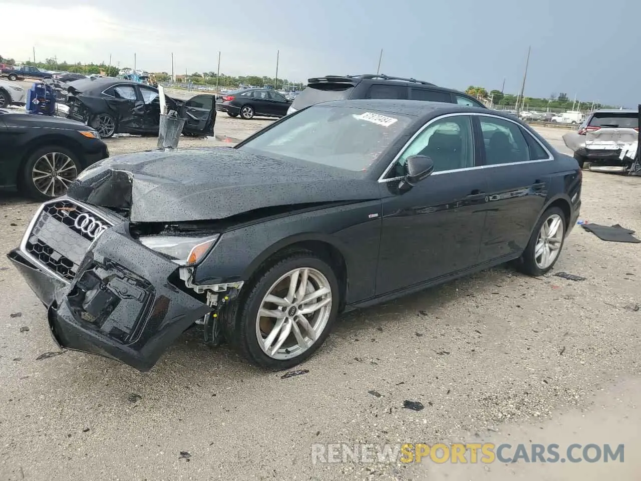1 Photograph of a damaged car WAUDAAF47MN010948 AUDI A4 2021