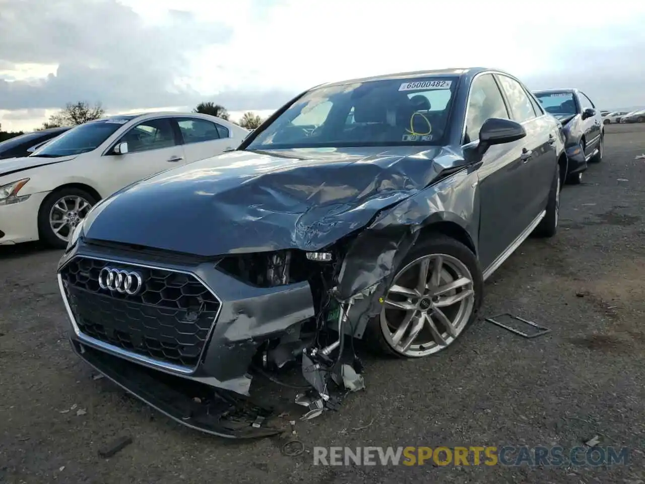 2 Photograph of a damaged car WAUDAAF49MA054473 AUDI A4 2021