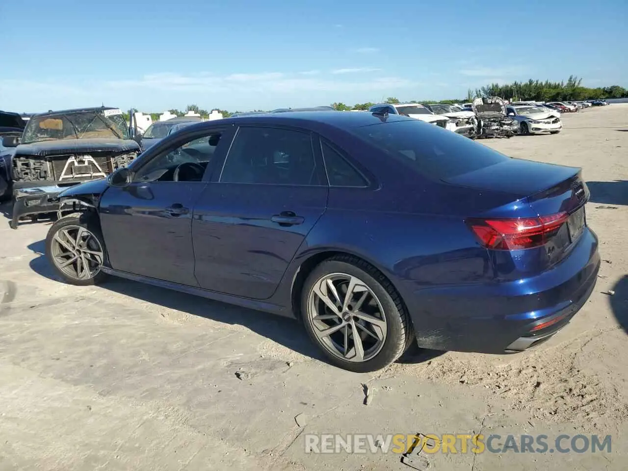 2 Photograph of a damaged car WAUEAAF40MA017817 AUDI A4 2021