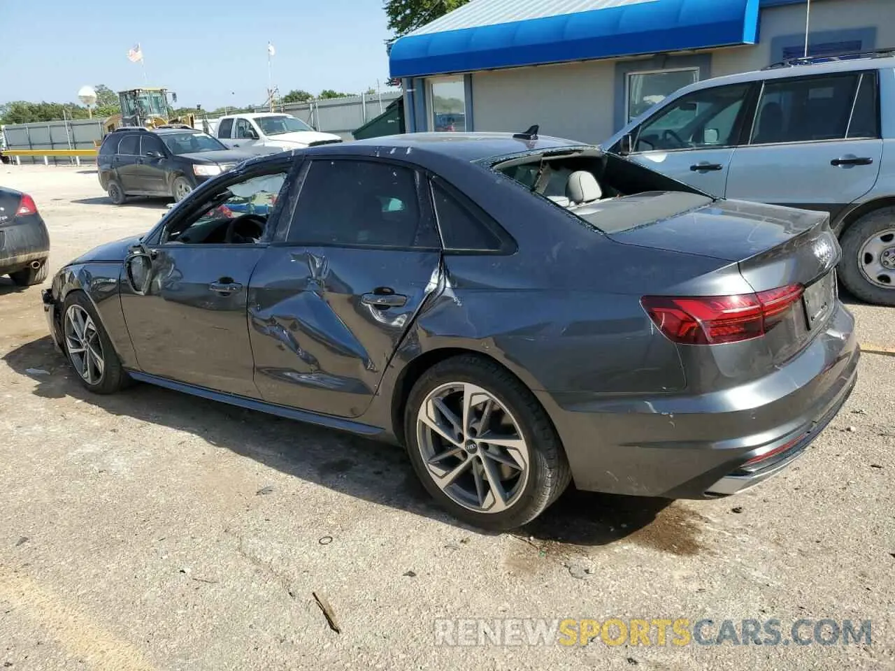 2 Photograph of a damaged car WAUEAAF40MA030356 AUDI A4 2021