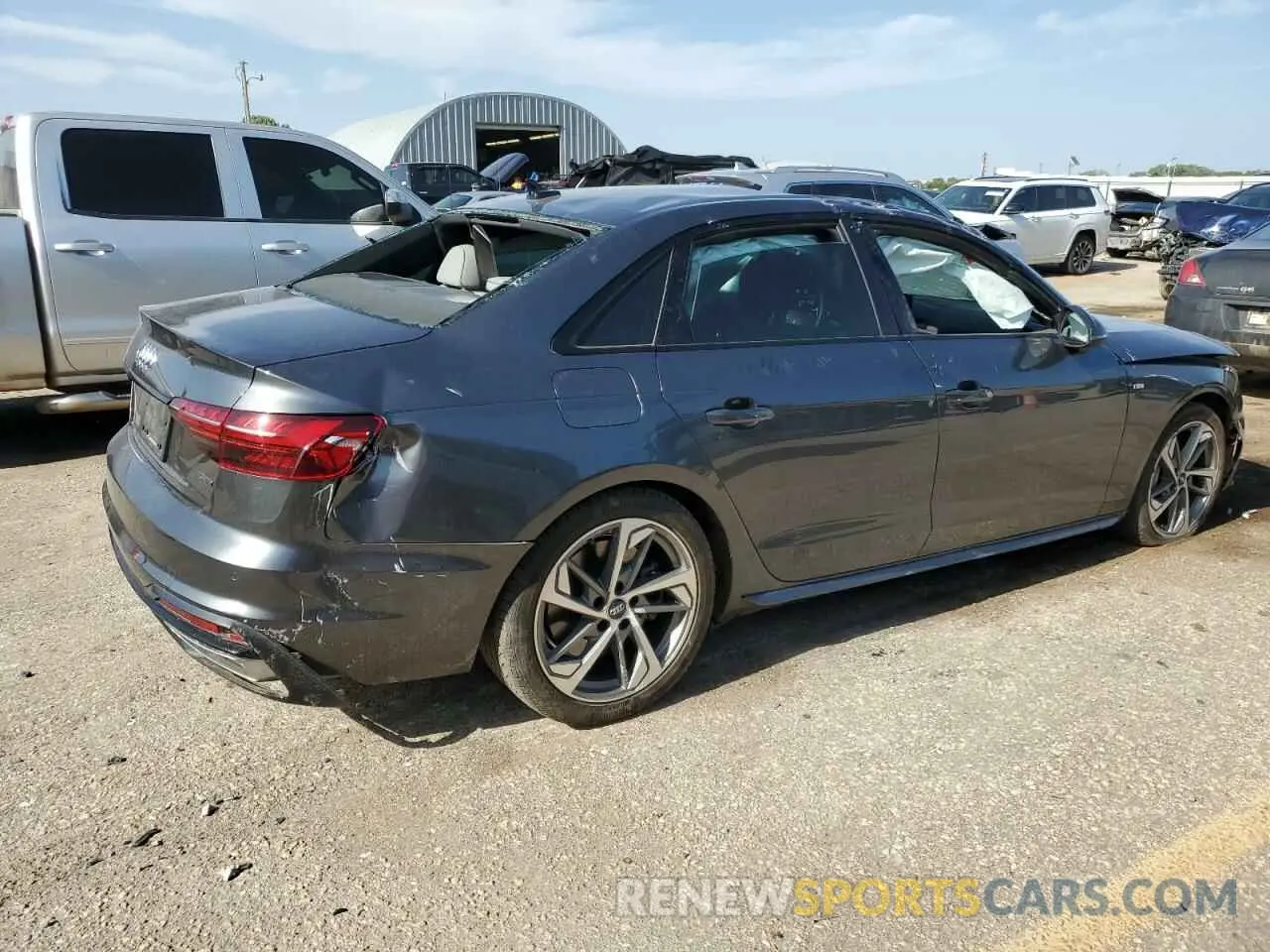 3 Photograph of a damaged car WAUEAAF40MA030356 AUDI A4 2021
