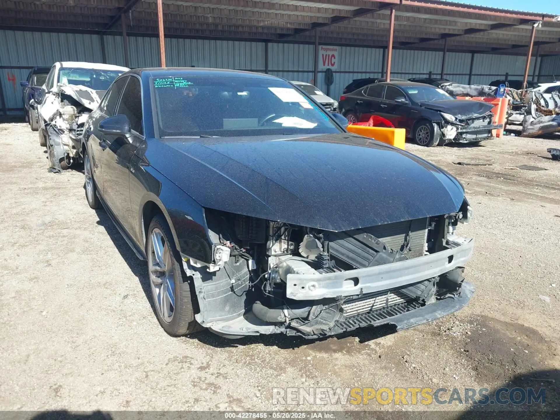 1 Photograph of a damaged car WAUEAAF40MA075183 AUDI A4 2021