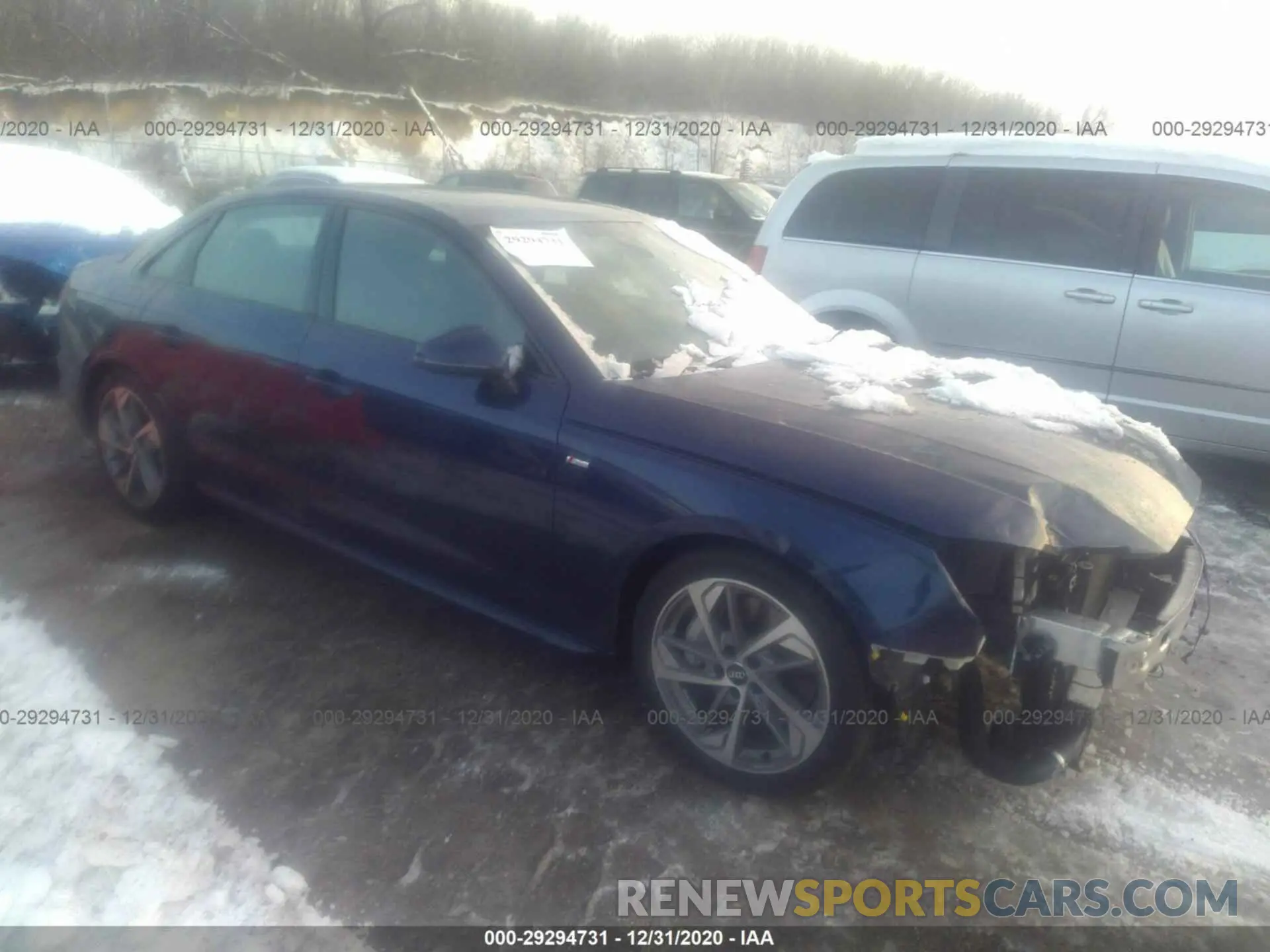 1 Photograph of a damaged car WAUEAAF41MA015266 AUDI A4 2021