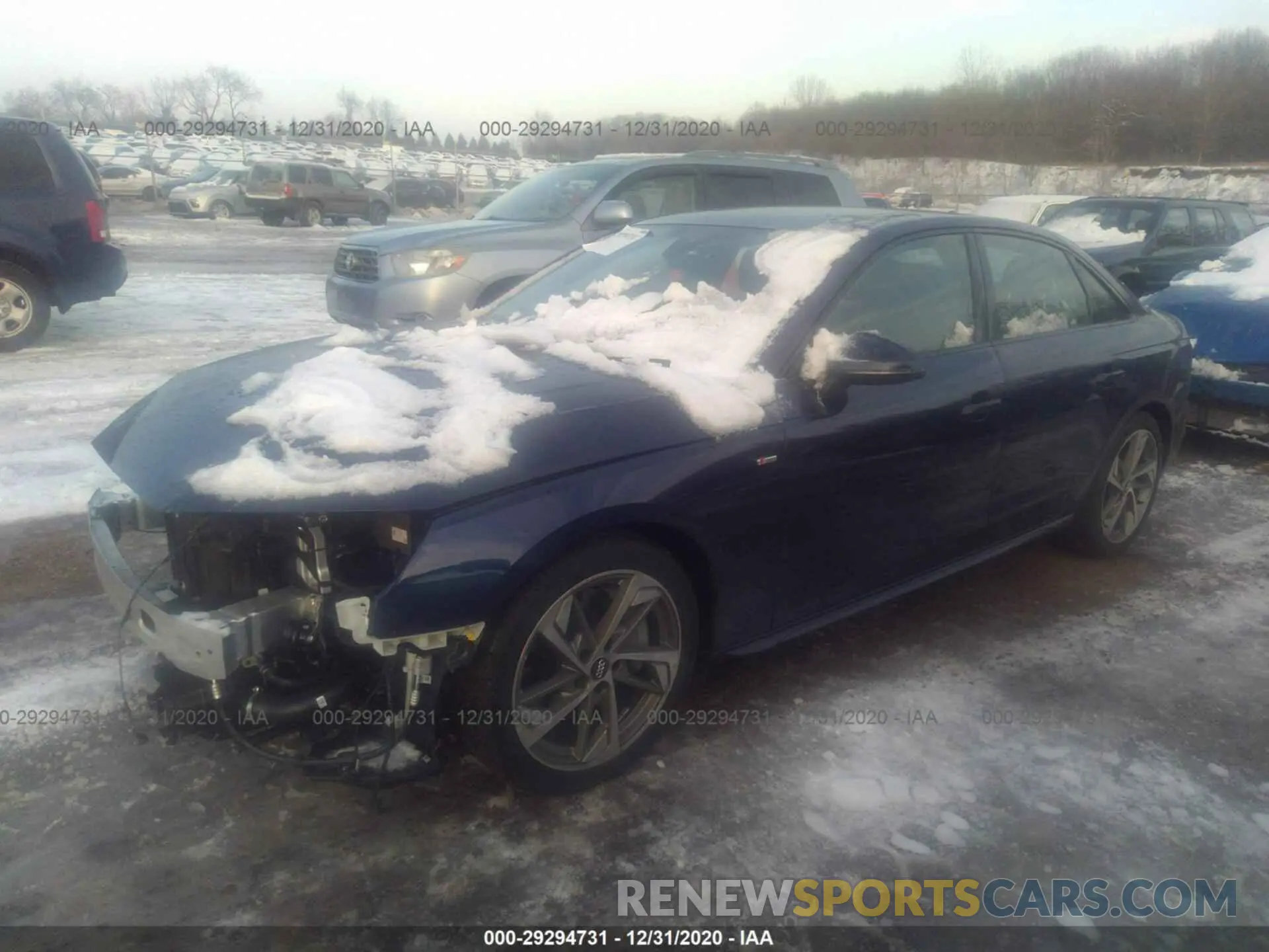 2 Photograph of a damaged car WAUEAAF41MA015266 AUDI A4 2021