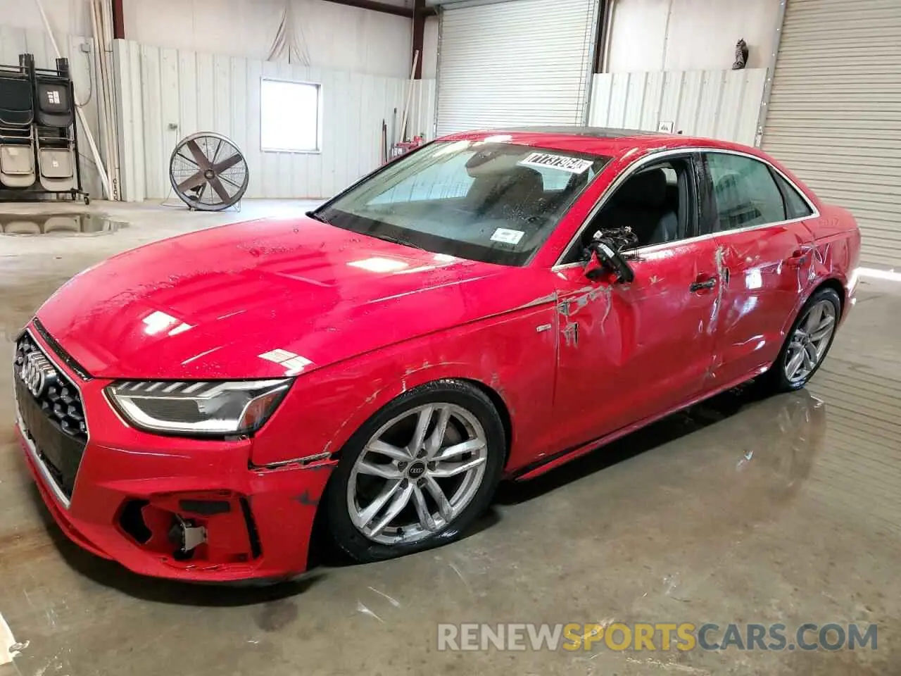1 Photograph of a damaged car WAUEAAF41MA022492 AUDI A4 2021
