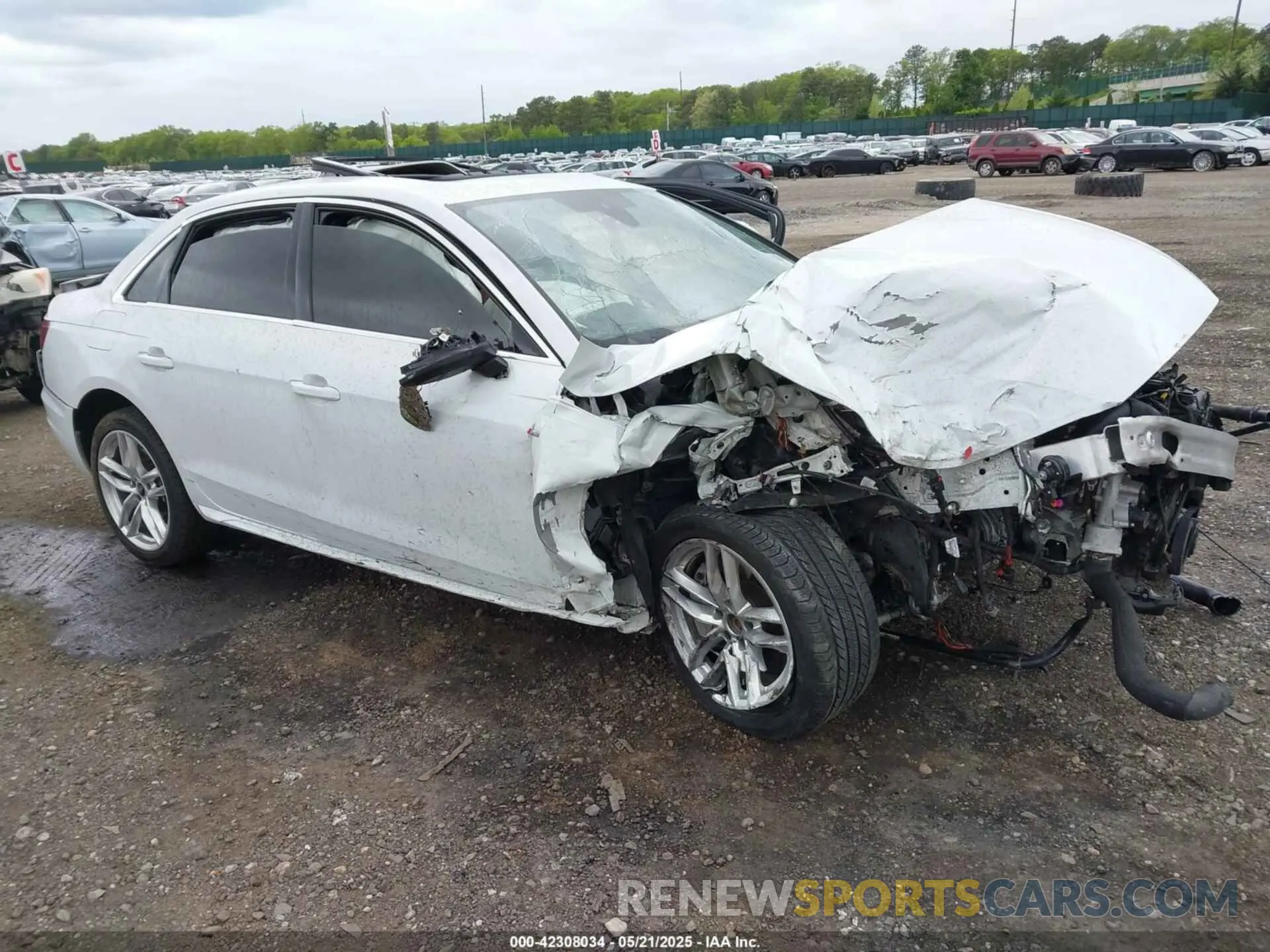 1 Photograph of a damaged car WAUEAAF42MA086122 AUDI A4 2021