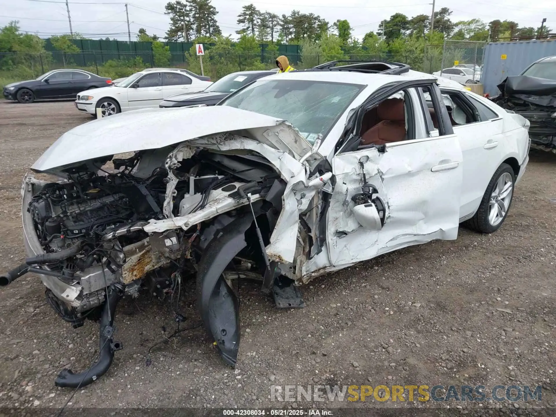 2 Photograph of a damaged car WAUEAAF42MA086122 AUDI A4 2021