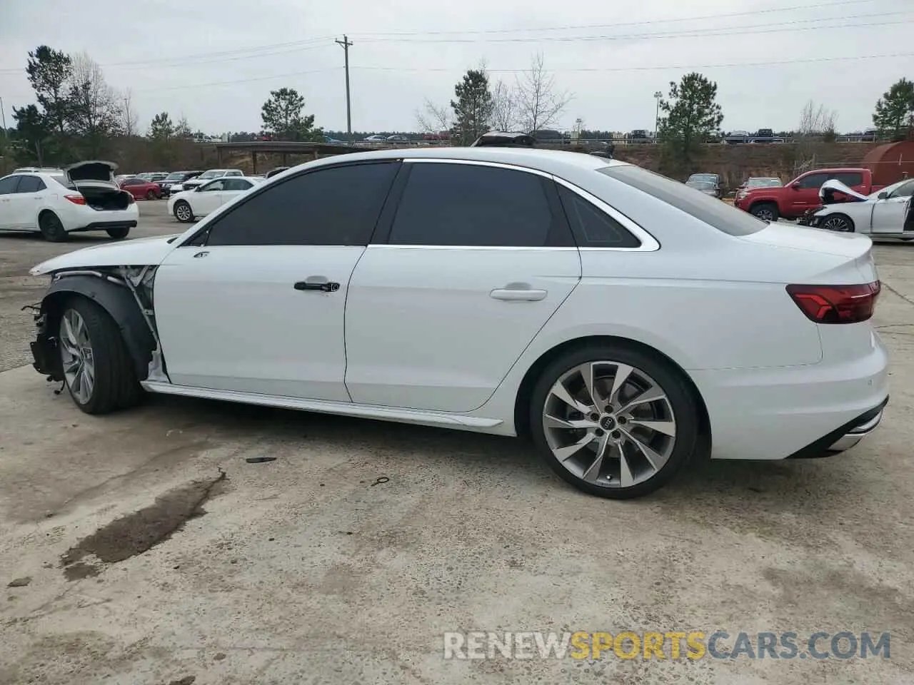 2 Photograph of a damaged car WAUEAAF43MA039455 AUDI A4 2021