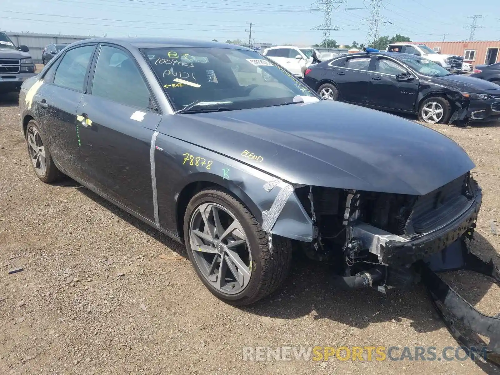 1 Photograph of a damaged car WAUEAAF45MA018106 AUDI A4 2021