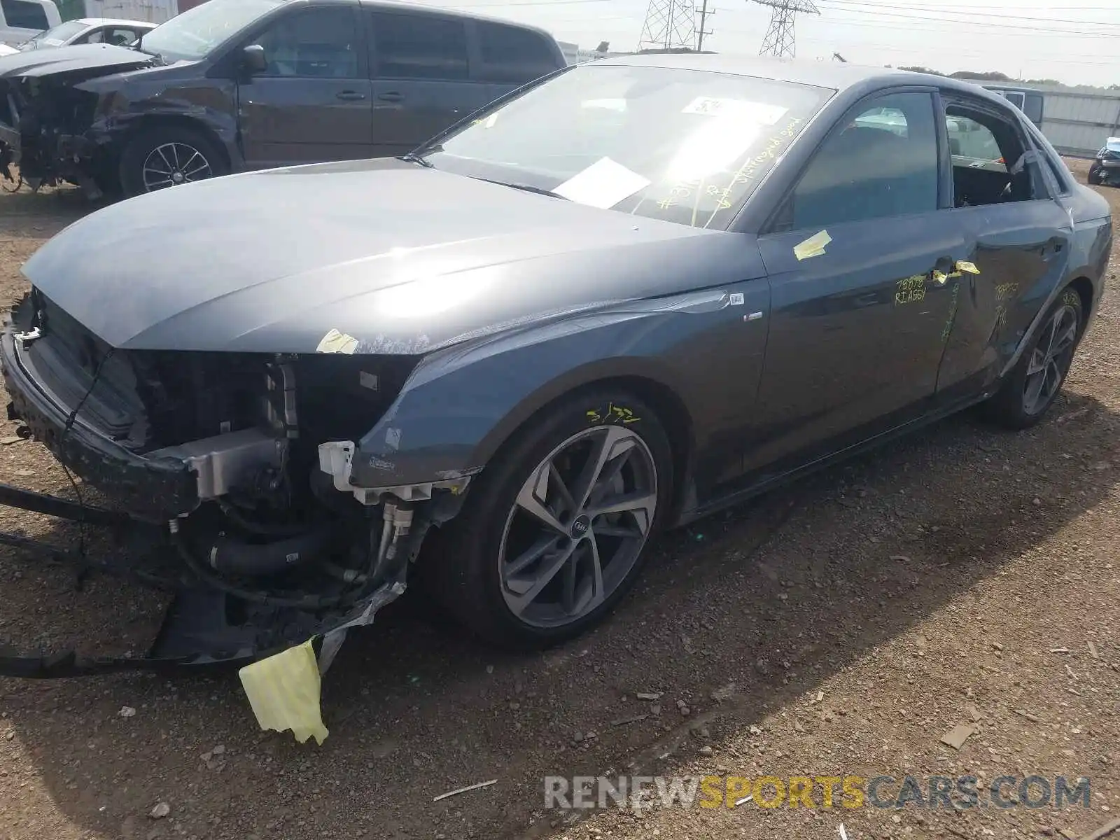 2 Photograph of a damaged car WAUEAAF45MA018106 AUDI A4 2021