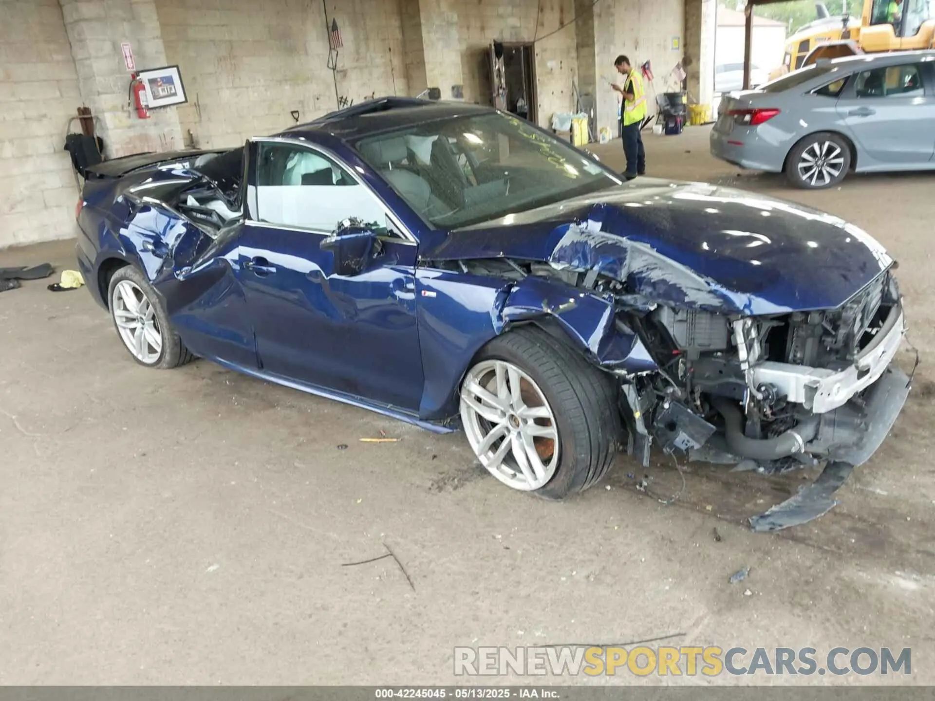 1 Photograph of a damaged car WAUEABF44MA086404 AUDI A4 2021