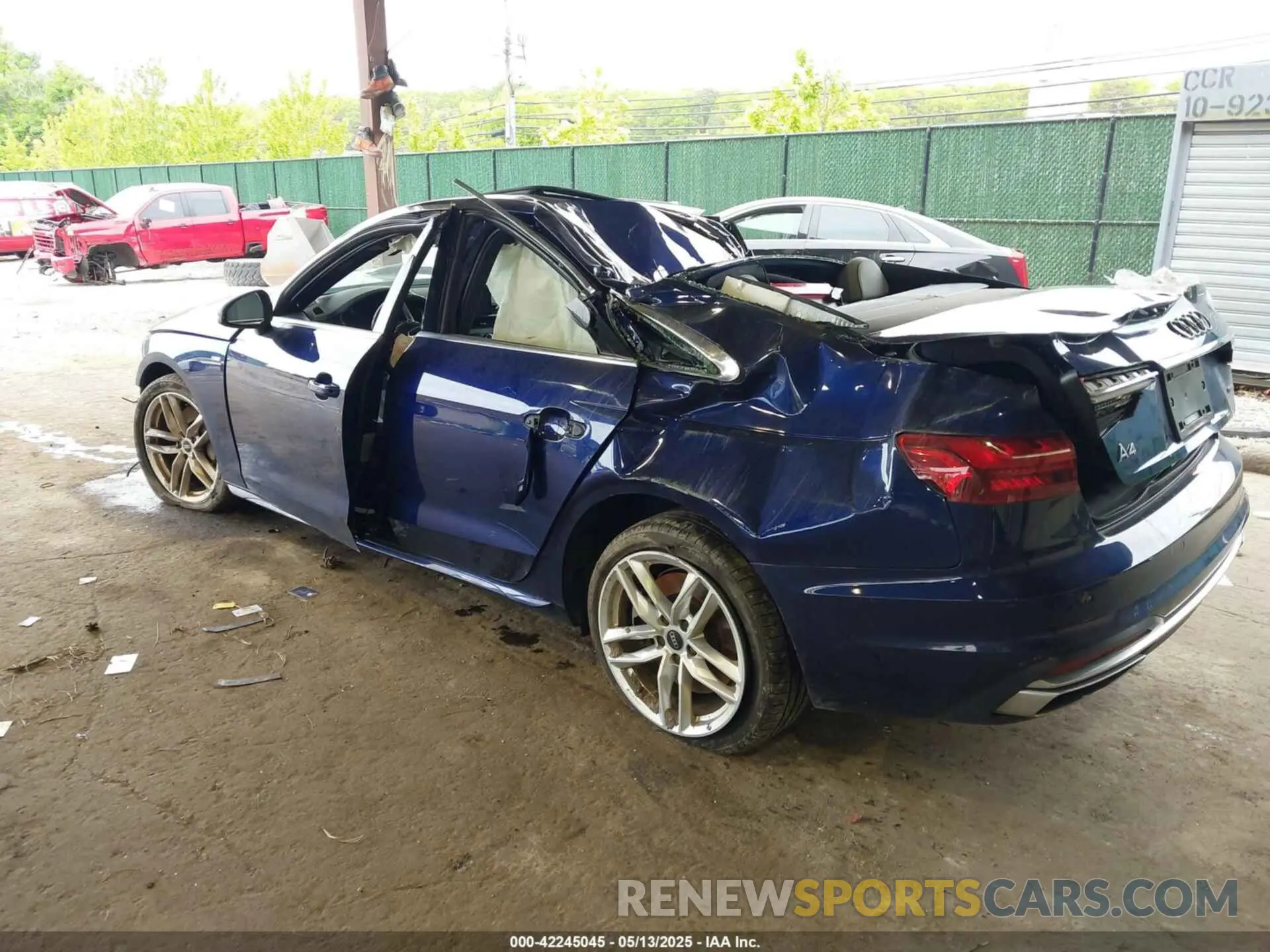 3 Photograph of a damaged car WAUEABF44MA086404 AUDI A4 2021