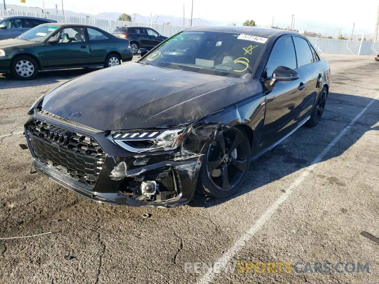 2 Photograph of a damaged car WAUFAAF44MA072968 AUDI A4 2021