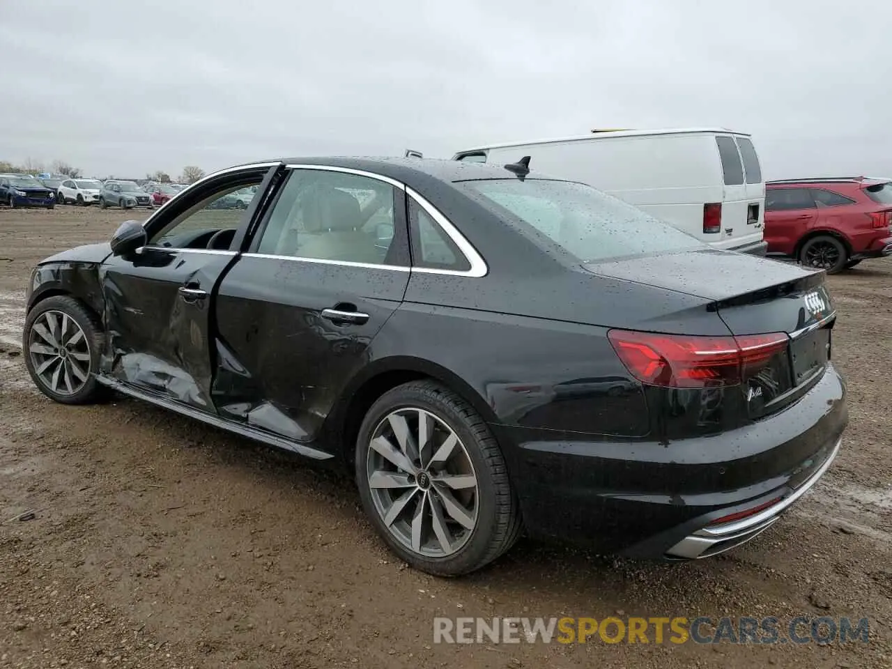 2 Photograph of a damaged car WAUABAF43NN001312 AUDI A4 2022