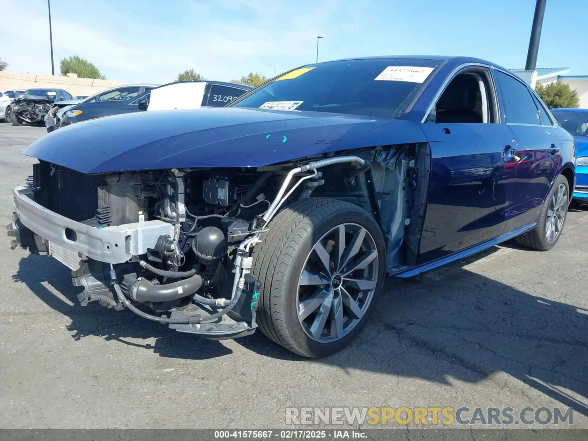 2 Photograph of a damaged car WAUABAF44NA016800 AUDI A4 2022