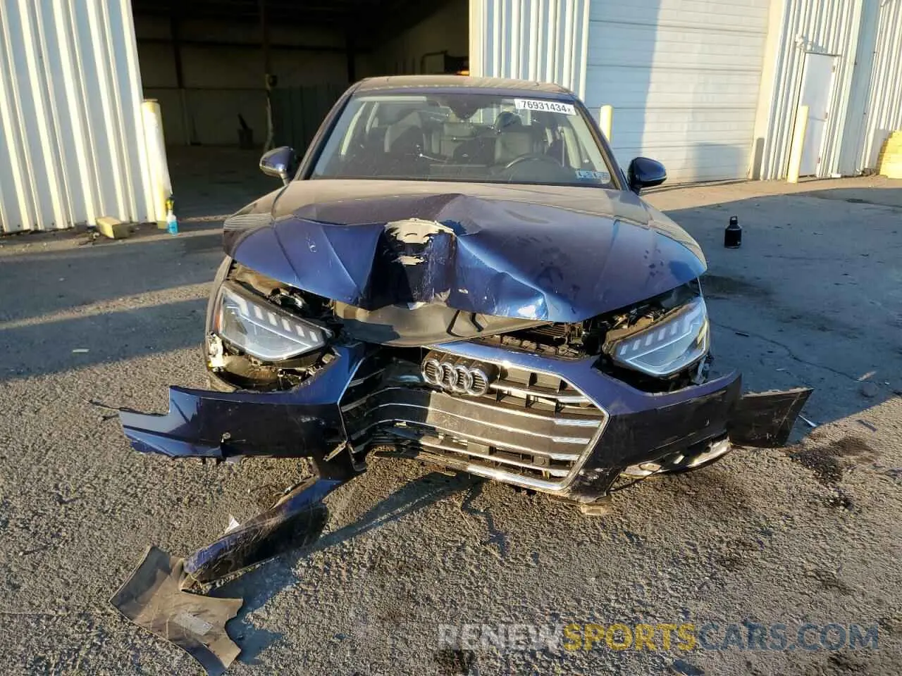5 Photograph of a damaged car WAUBBAF41NA024406 AUDI A4 2022