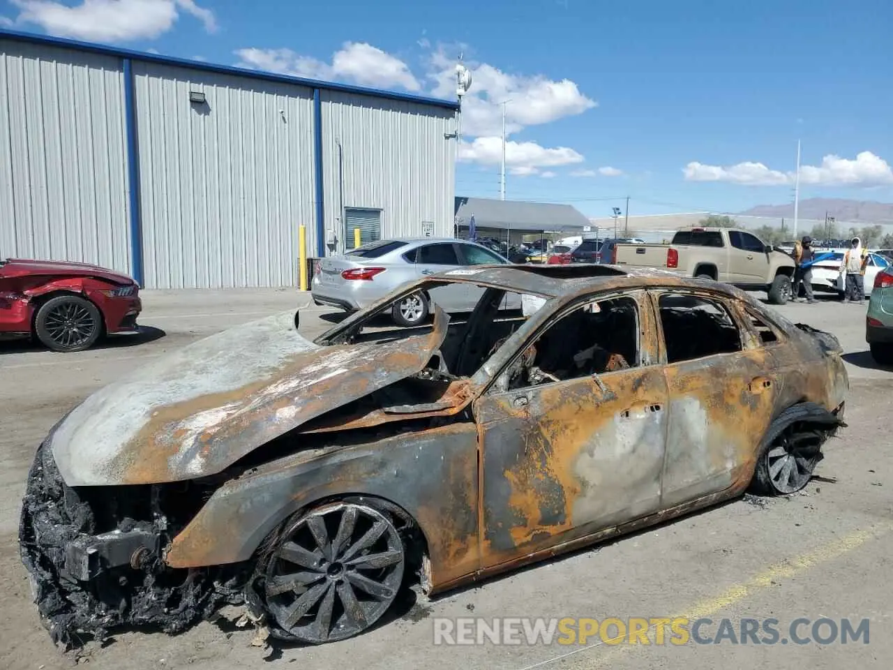 1 Photograph of a damaged car WAUBBAF41NN009252 AUDI A4 2022