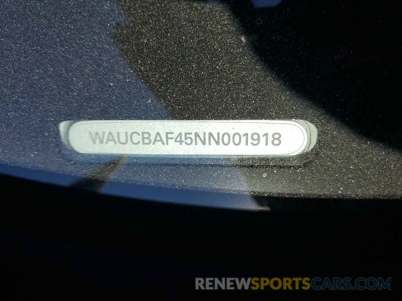13 Photograph of a damaged car WAUCBAF45NN001918 AUDI A4 2022