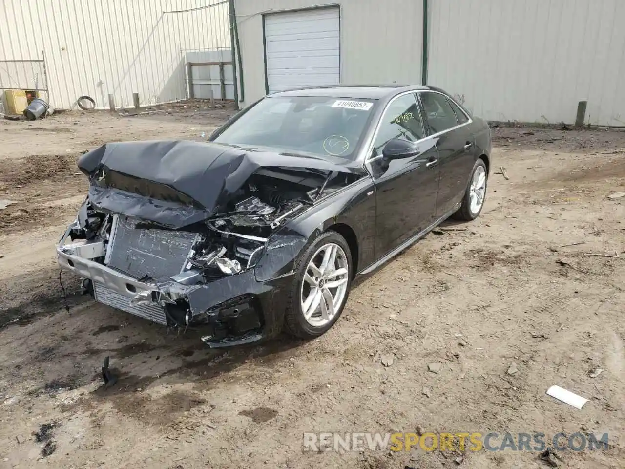 2 Photograph of a damaged car WAUDAAF44NN004848 AUDI A4 2022