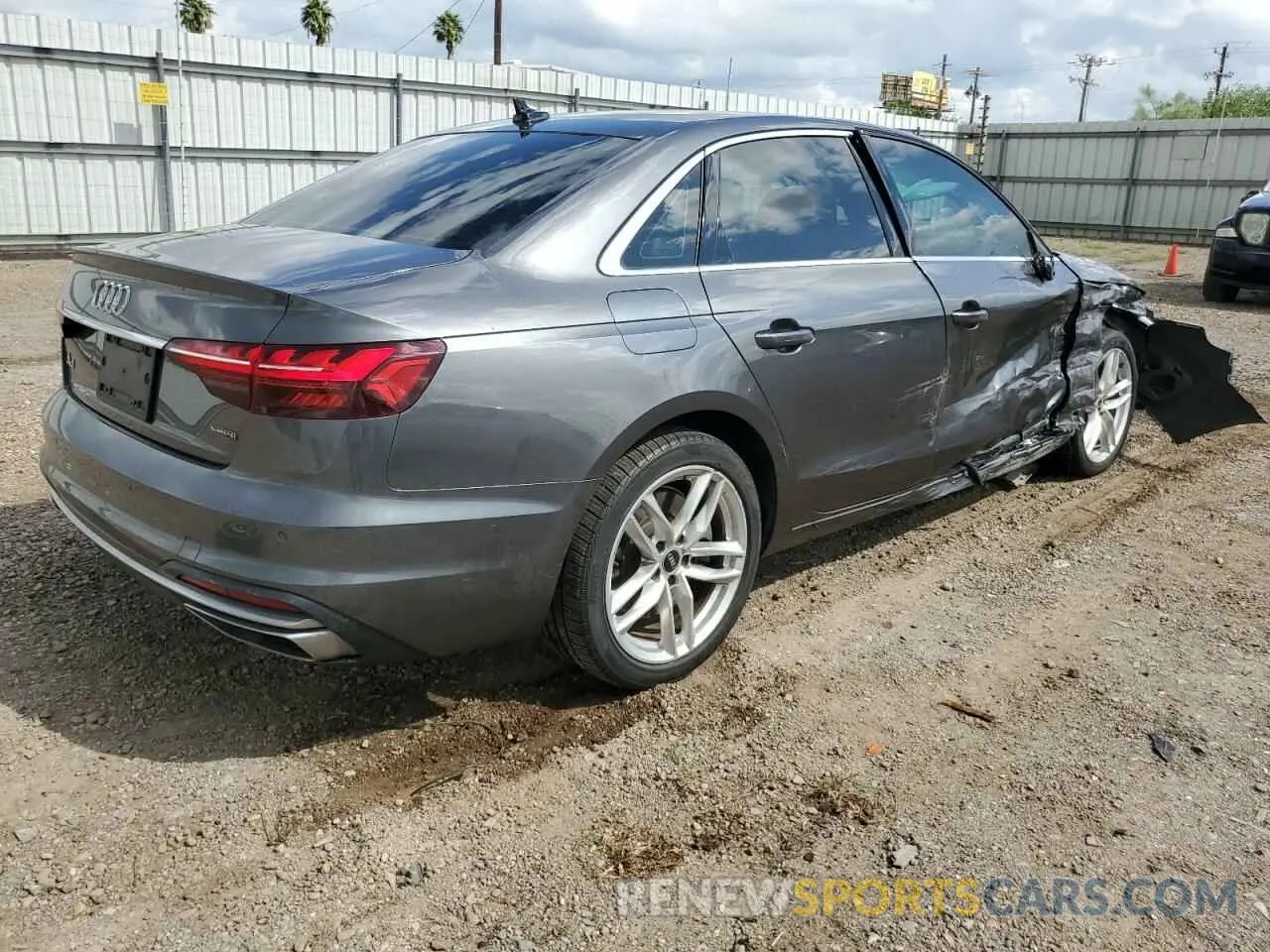 3 Photograph of a damaged car WAUDAAF45NN005362 AUDI A4 2022