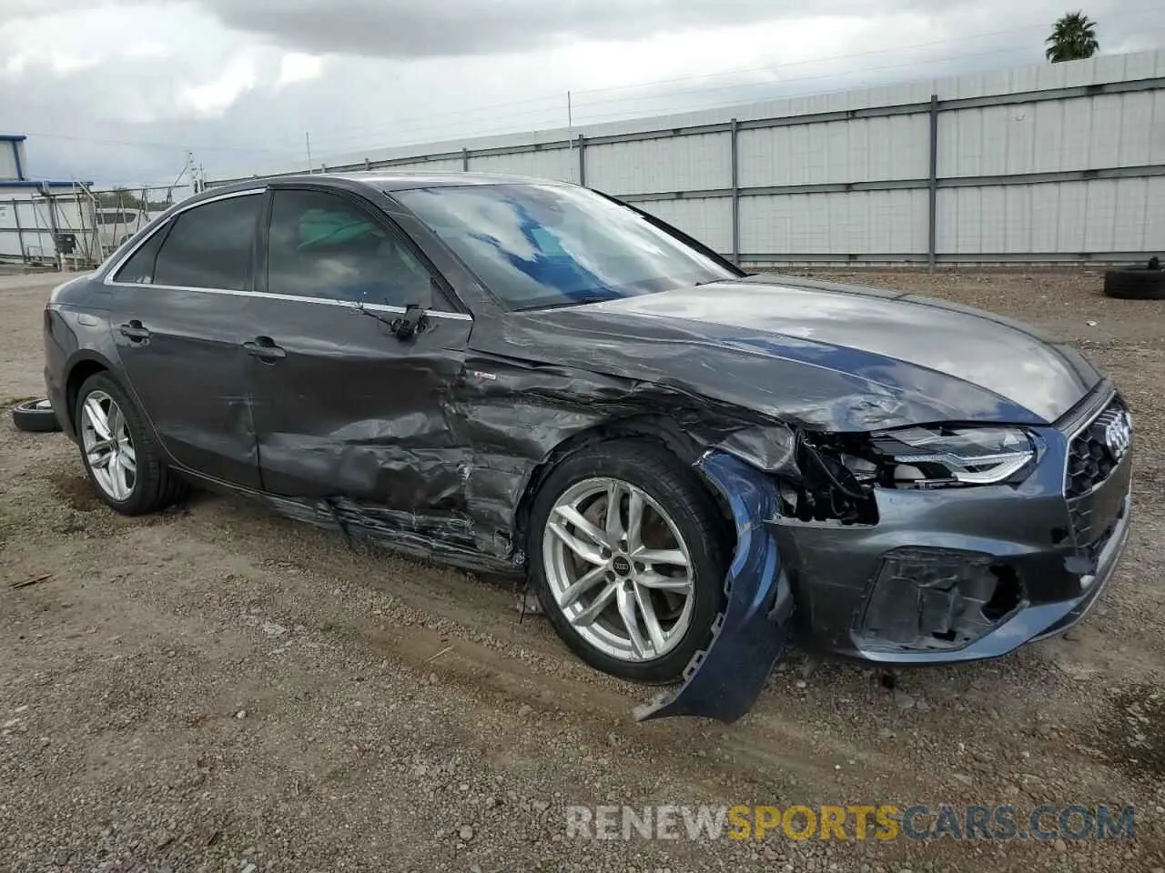 4 Photograph of a damaged car WAUDAAF45NN005362 AUDI A4 2022