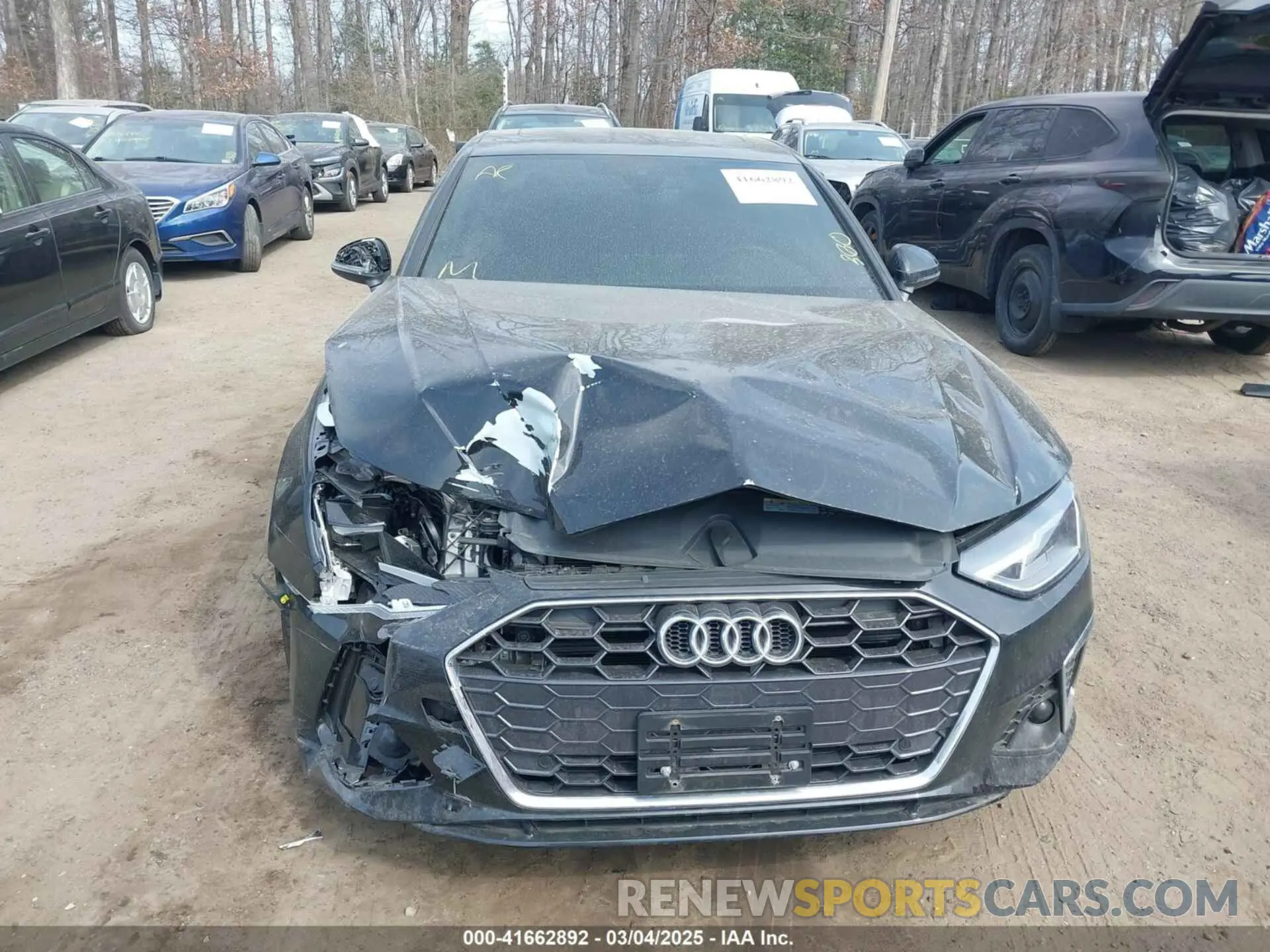 12 Photograph of a damaged car WAUDAAF47NN010899 AUDI A4 2022