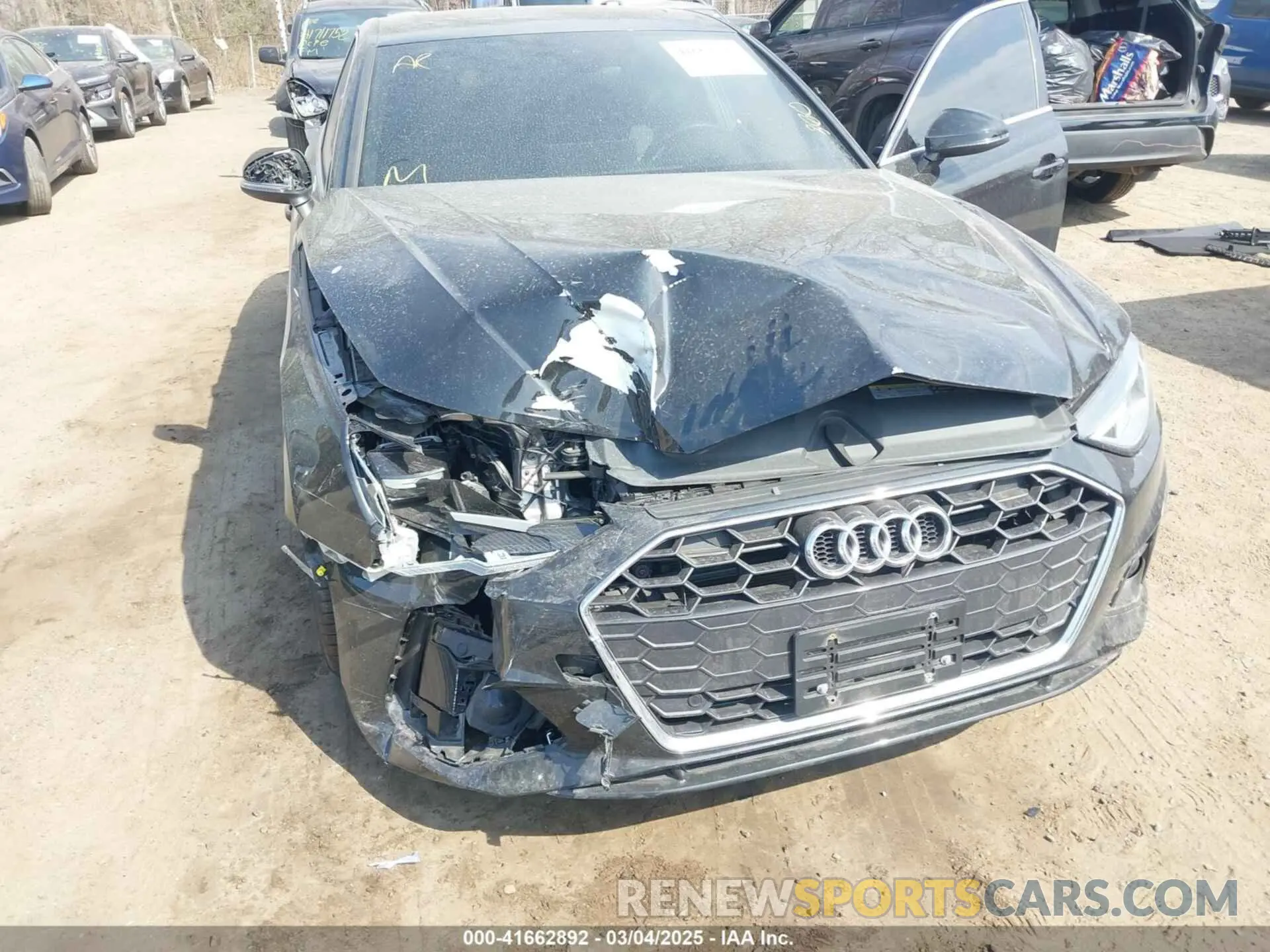6 Photograph of a damaged car WAUDAAF47NN010899 AUDI A4 2022