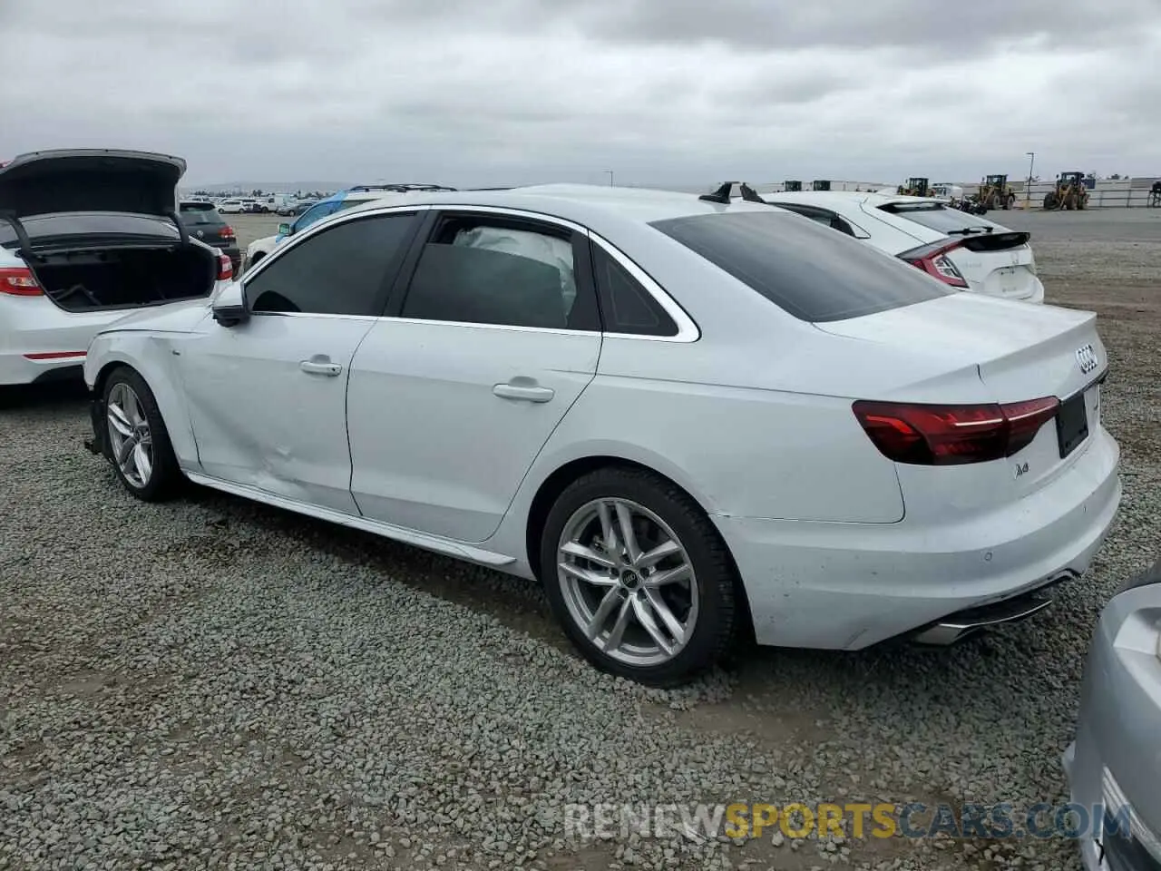 2 Photograph of a damaged car WAUEAAF41NN014810 AUDI A4 2022