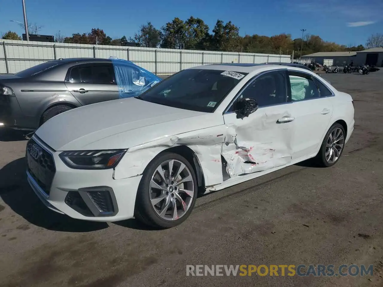 1 Photograph of a damaged car WAUEAAF42NA008487 AUDI A4 2022
