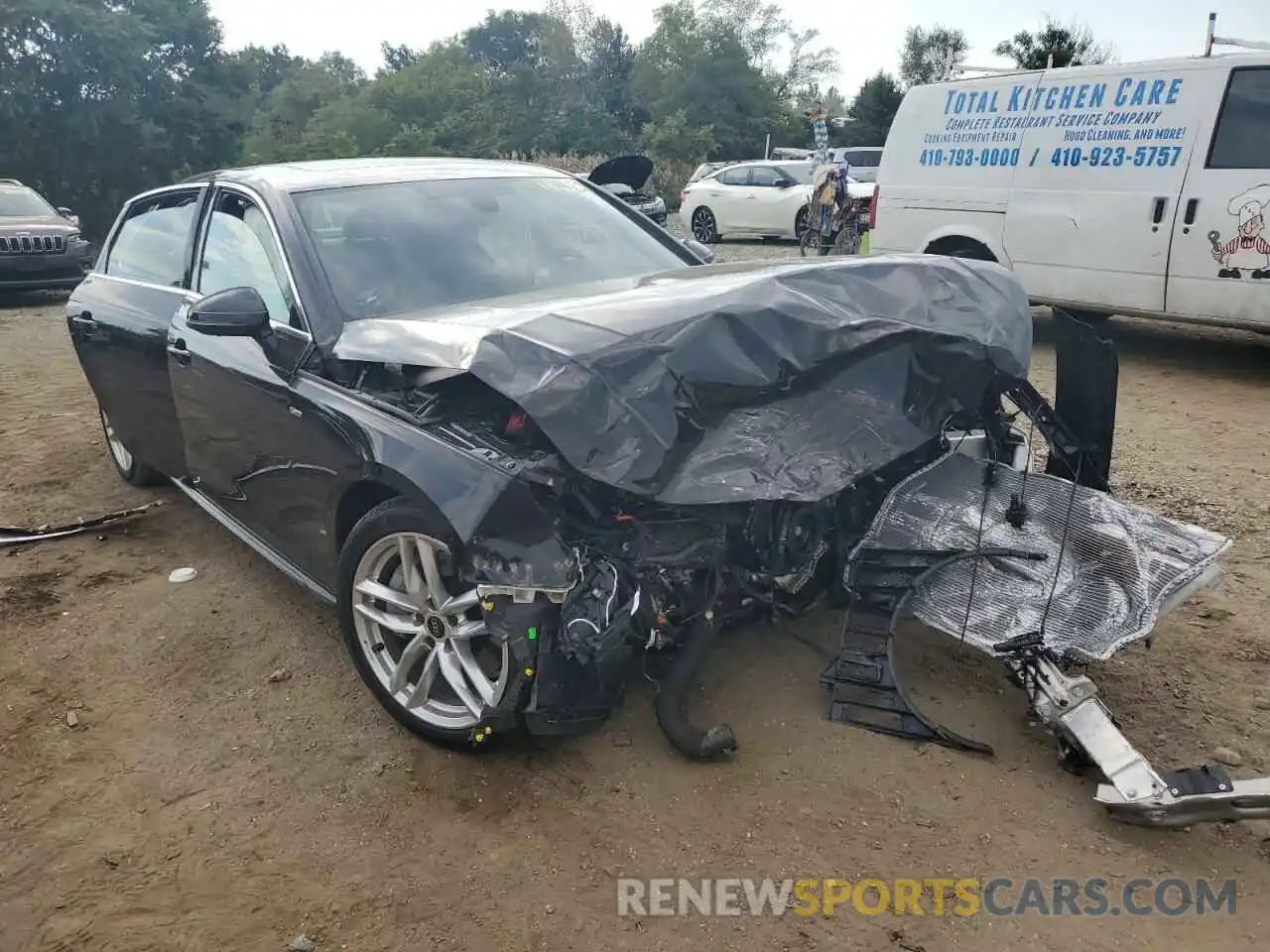 1 Photograph of a damaged car WAUEAAF42NN007462 AUDI A4 2022