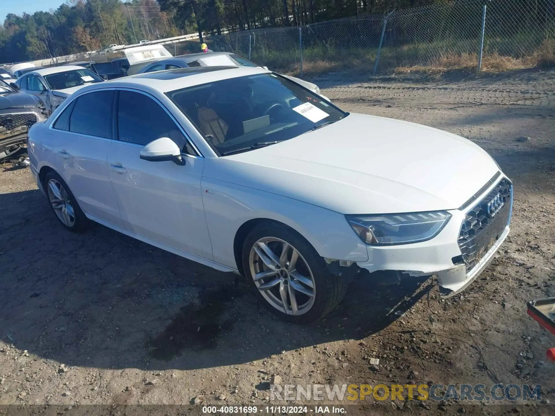 1 Photograph of a damaged car WAUEAAF42NN014492 AUDI A4 2022