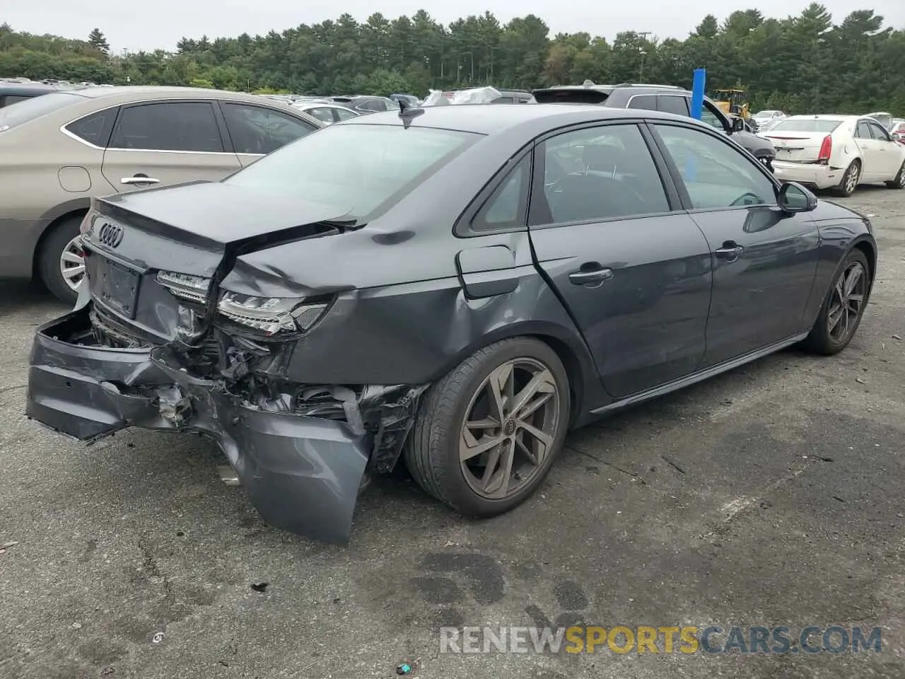 3 Photograph of a damaged car WAUEAAF43NN009964 AUDI A4 2022