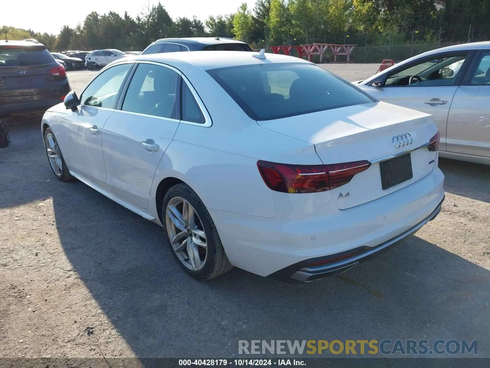 3 Photograph of a damaged car WAUEAAF43NN014842 AUDI A4 2022