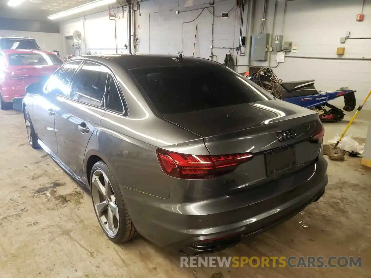 3 Photograph of a damaged car WAUEAAF44NN005227 AUDI A4 2022