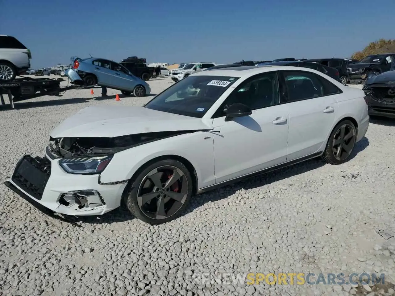 1 Photograph of a damaged car WAUEAAF44NN007253 AUDI A4 2022