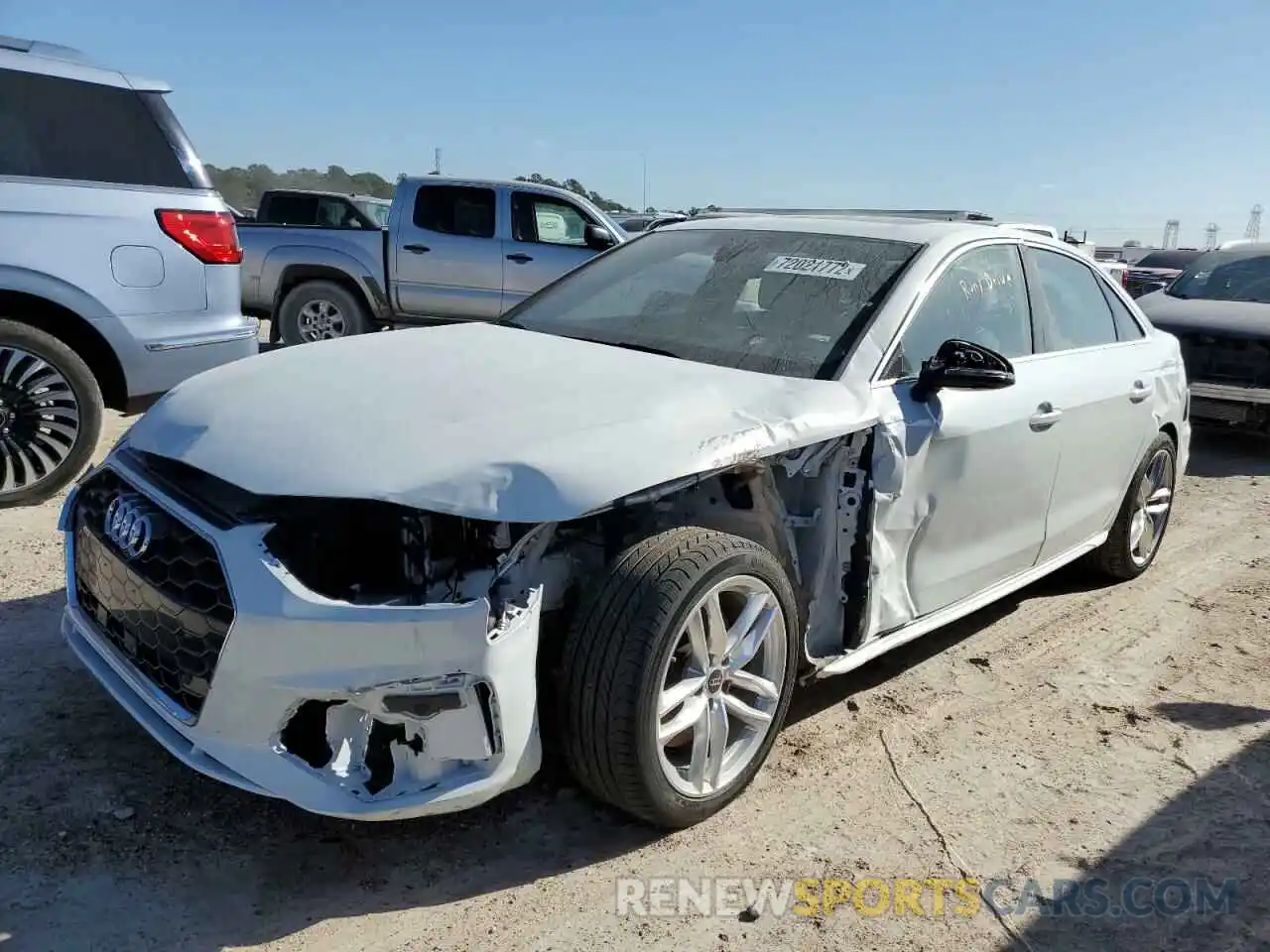 1 Photograph of a damaged car WAUEAAF44NN014994 AUDI A4 2022