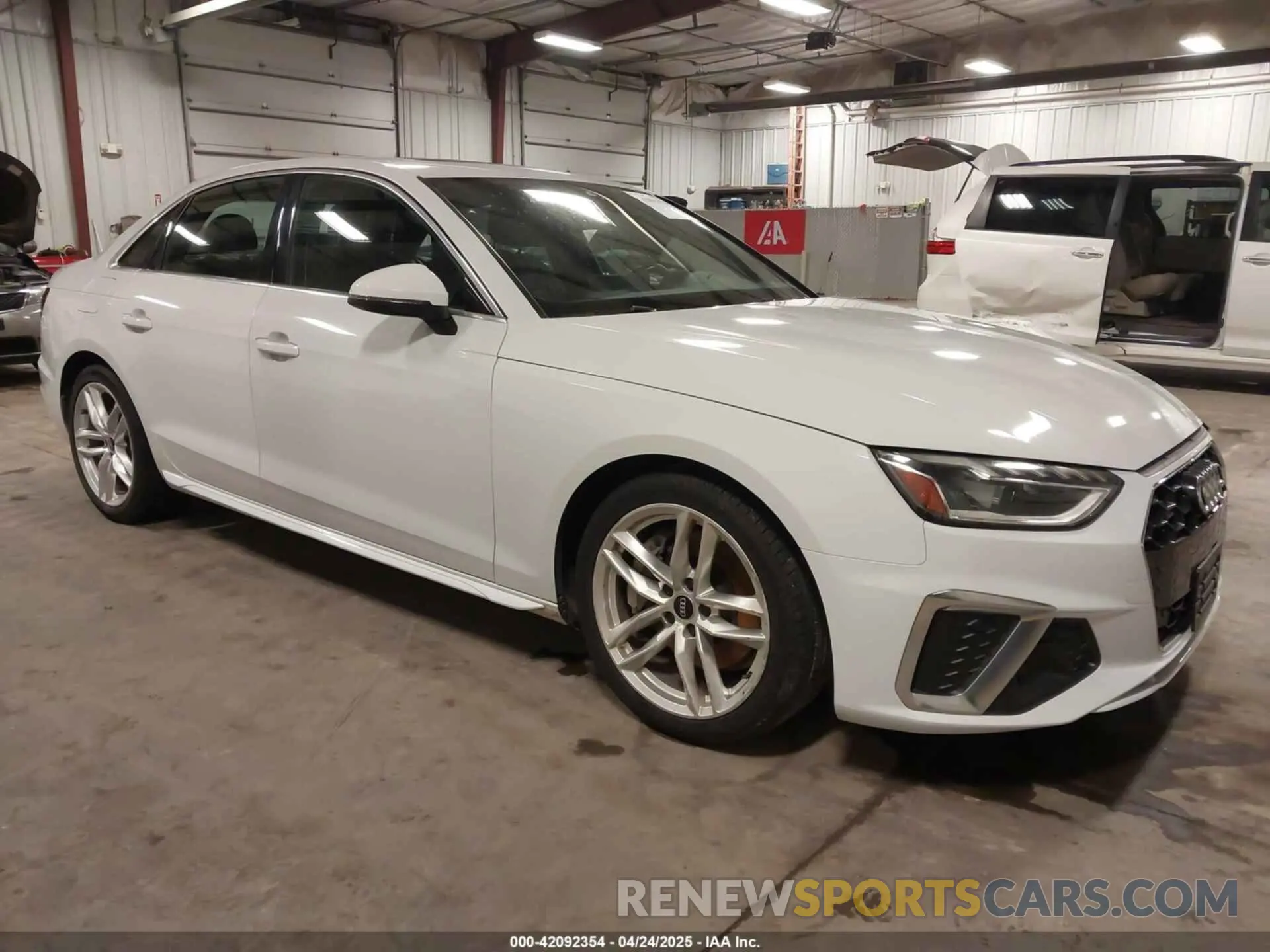 1 Photograph of a damaged car WAUEAAF44NN015059 AUDI A4 2022