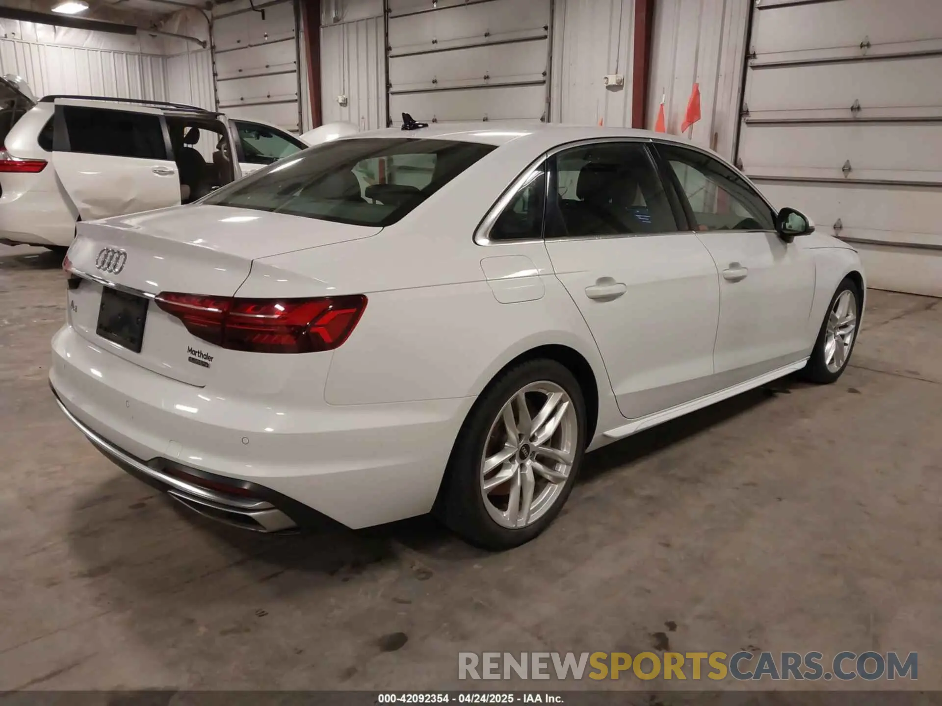 4 Photograph of a damaged car WAUEAAF44NN015059 AUDI A4 2022