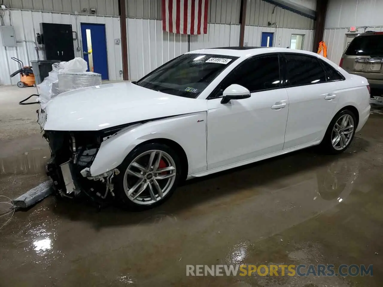 1 Photograph of a damaged car WAUEAAF44NN015501 AUDI A4 2022