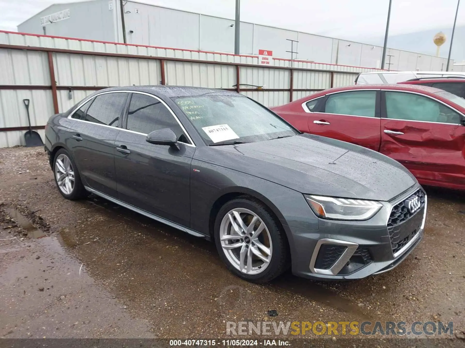 1 Photograph of a damaged car WAUEAAF45NN009688 AUDI A4 2022