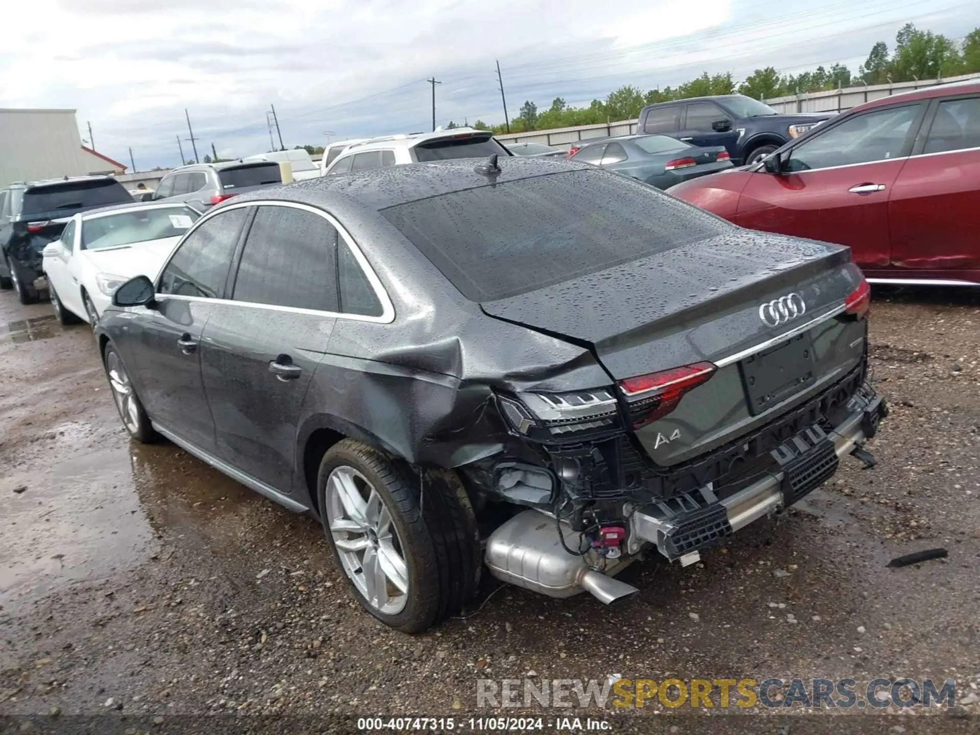 3 Photograph of a damaged car WAUEAAF45NN009688 AUDI A4 2022