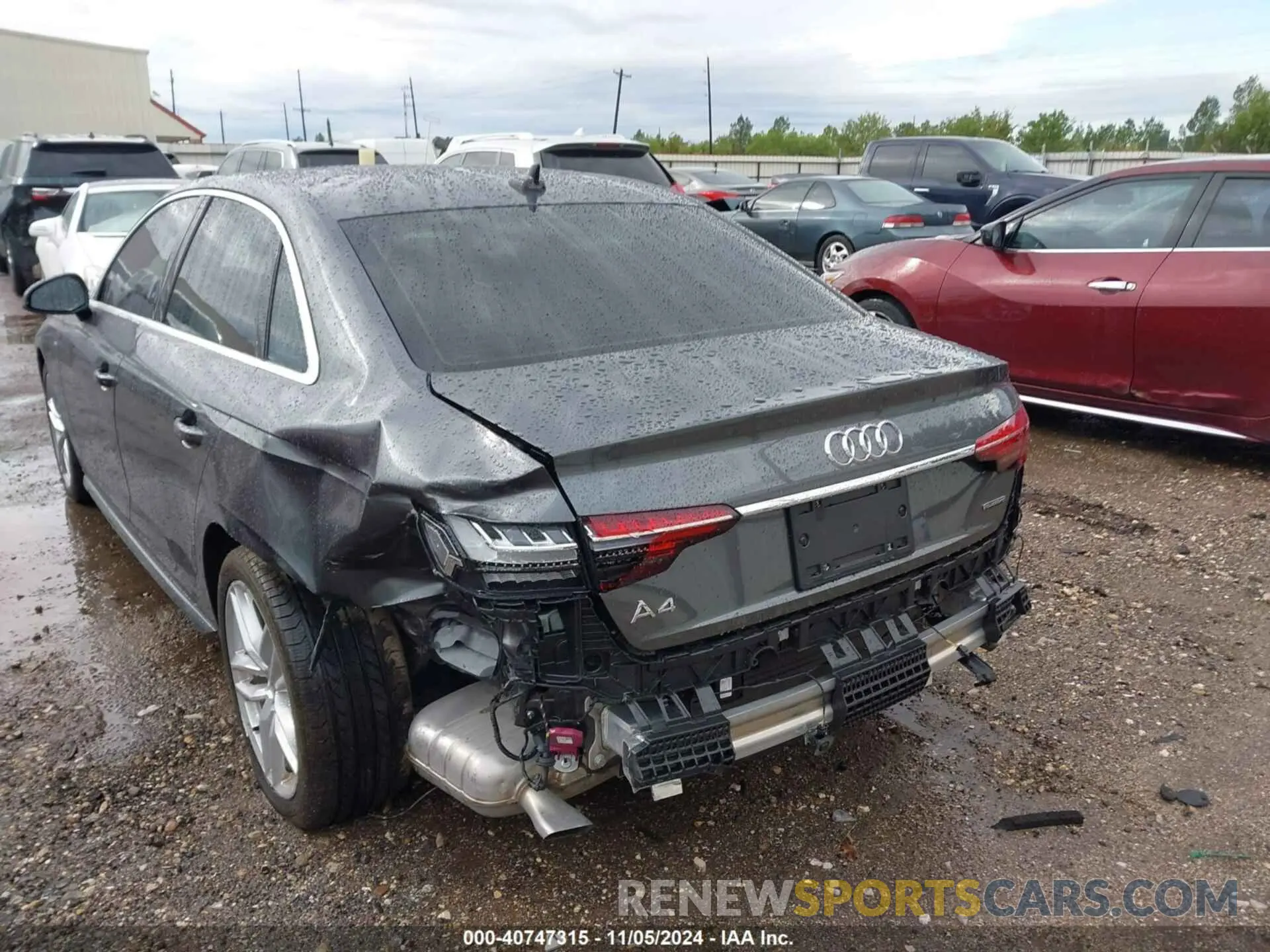 6 Photograph of a damaged car WAUEAAF45NN009688 AUDI A4 2022