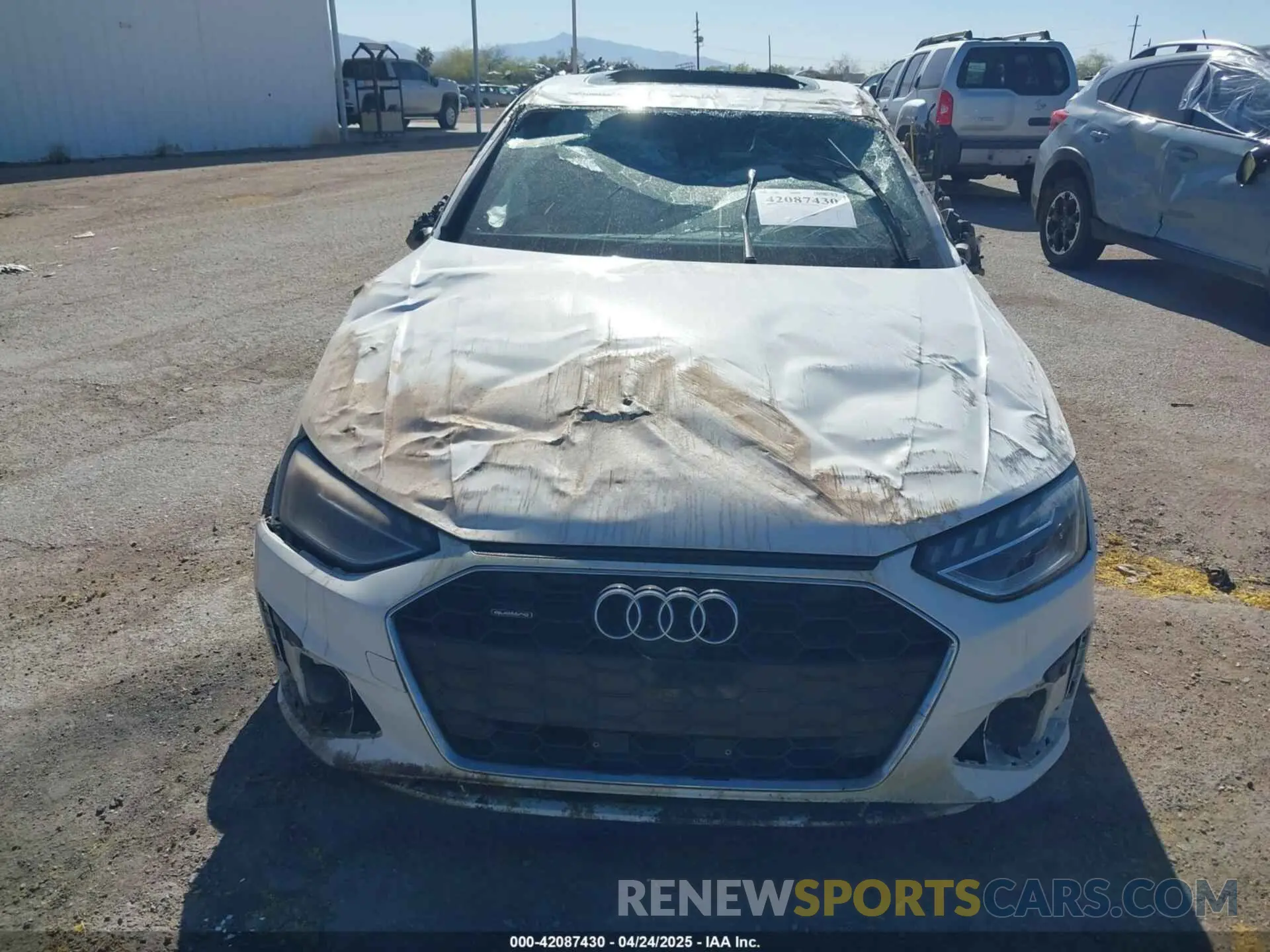 13 Photograph of a damaged car WAUEAAF45NN013501 AUDI A4 2022