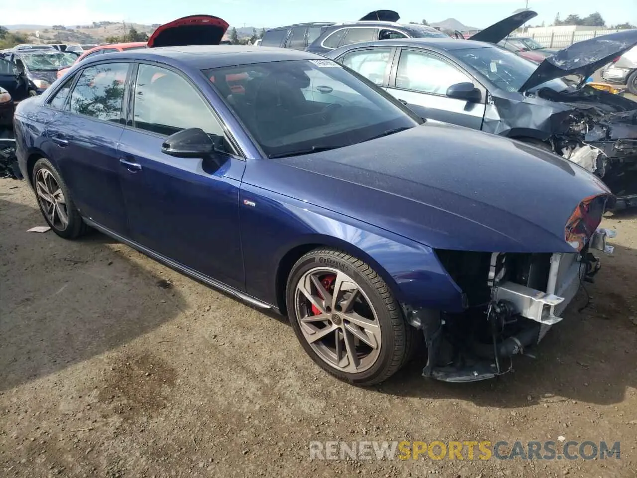 4 Photograph of a damaged car WAUEAAF48NN006557 AUDI A4 2022