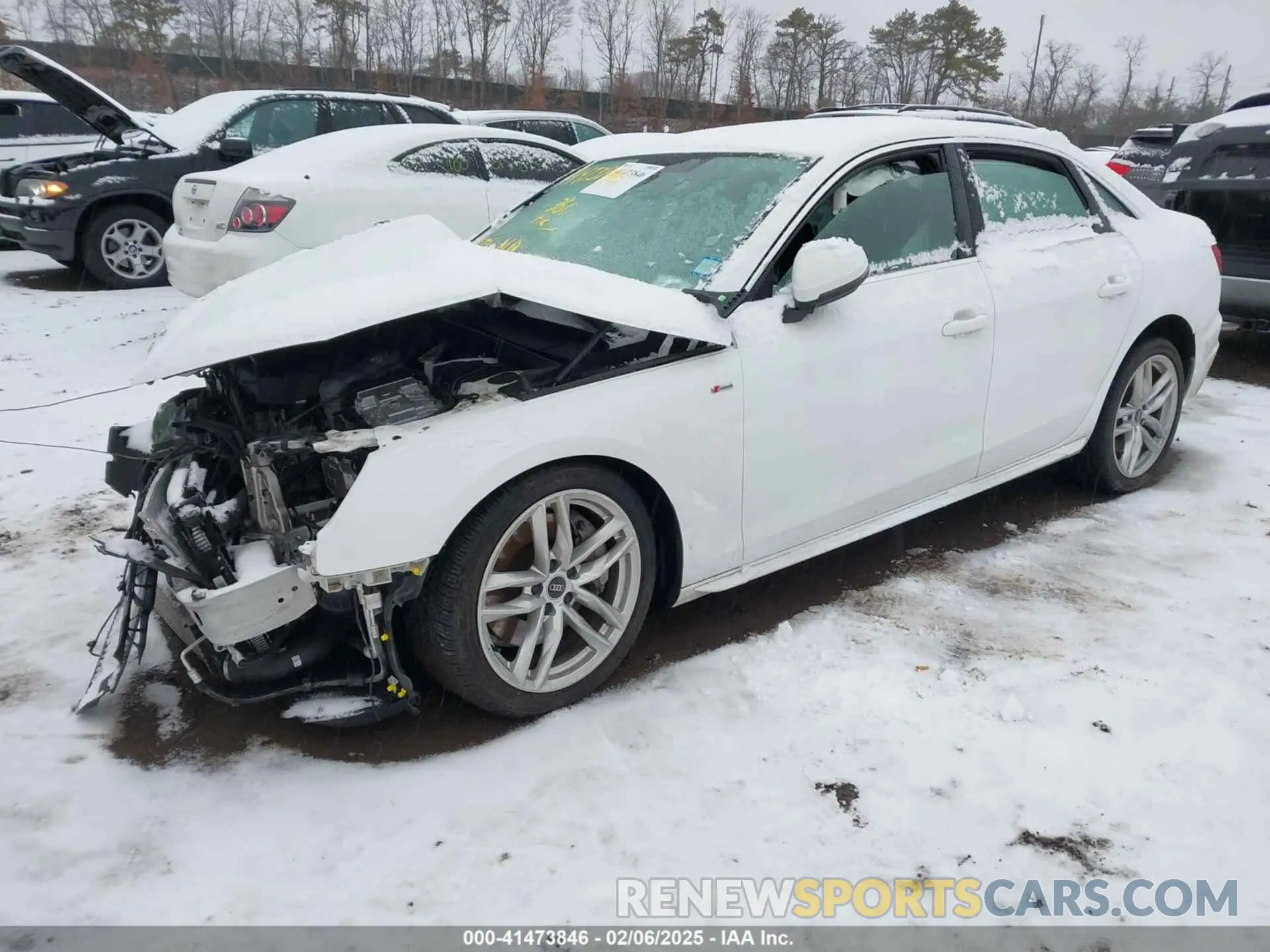 2 Photograph of a damaged car WAUEAAF48NN011774 AUDI A4 2022