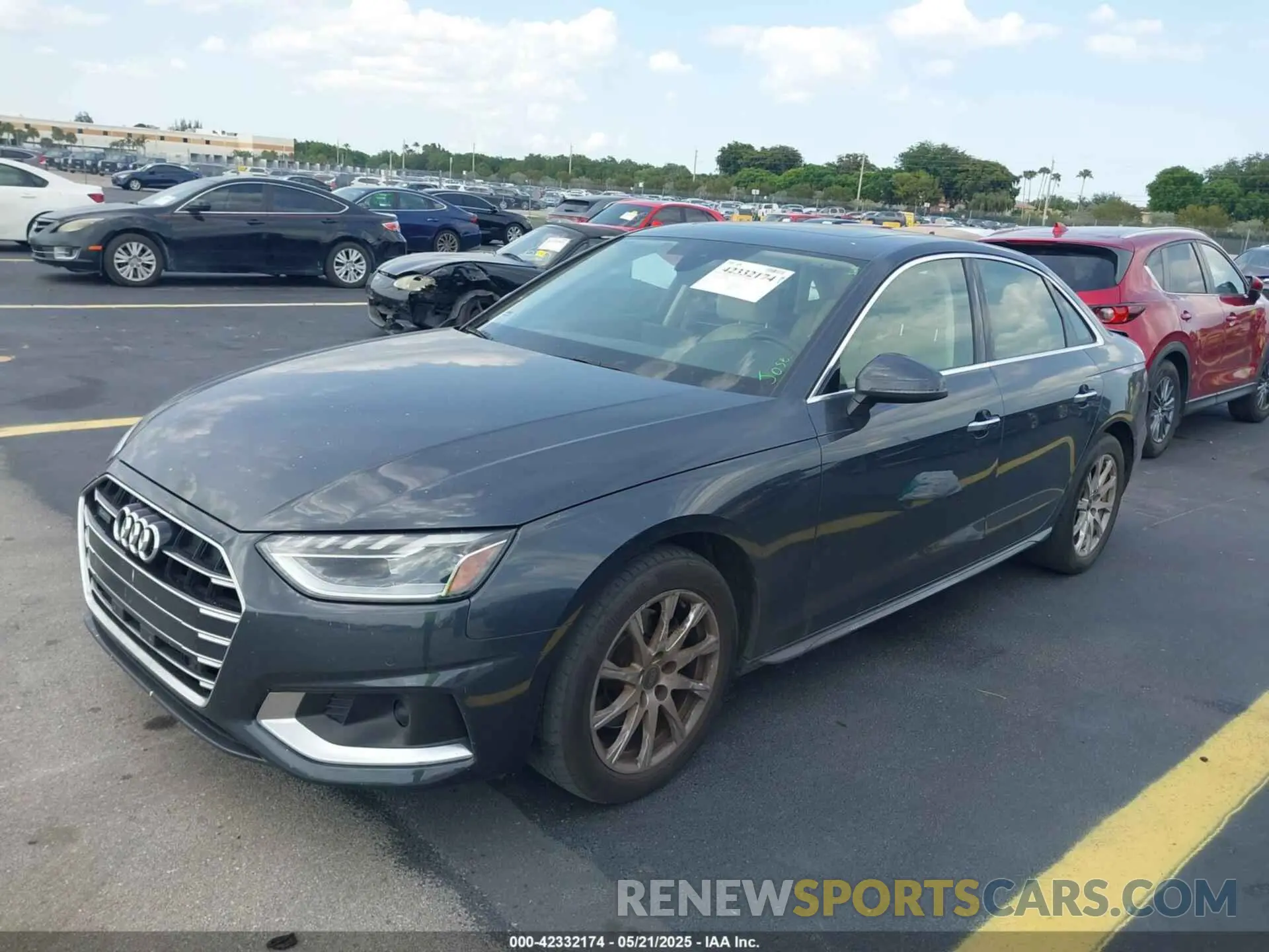 2 Photograph of a damaged car WAUABAF44PN004836 AUDI A4 2023