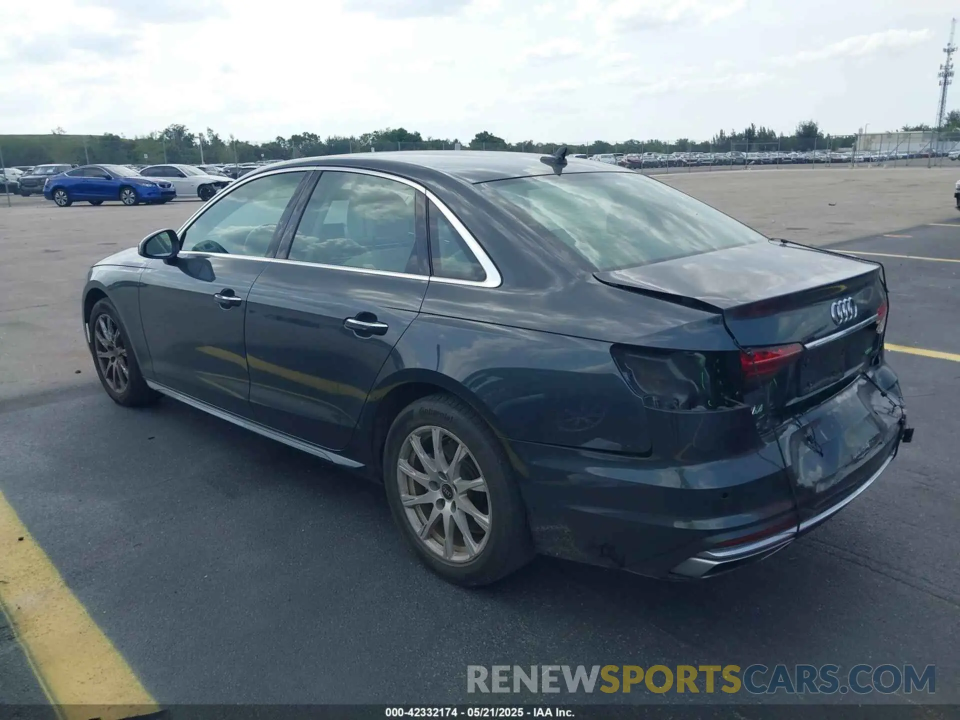 3 Photograph of a damaged car WAUABAF44PN004836 AUDI A4 2023