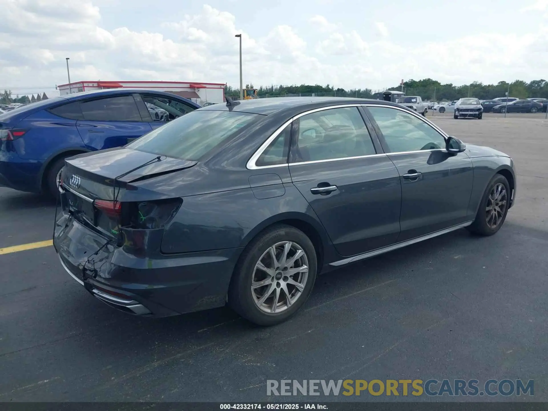 4 Photograph of a damaged car WAUABAF44PN004836 AUDI A4 2023