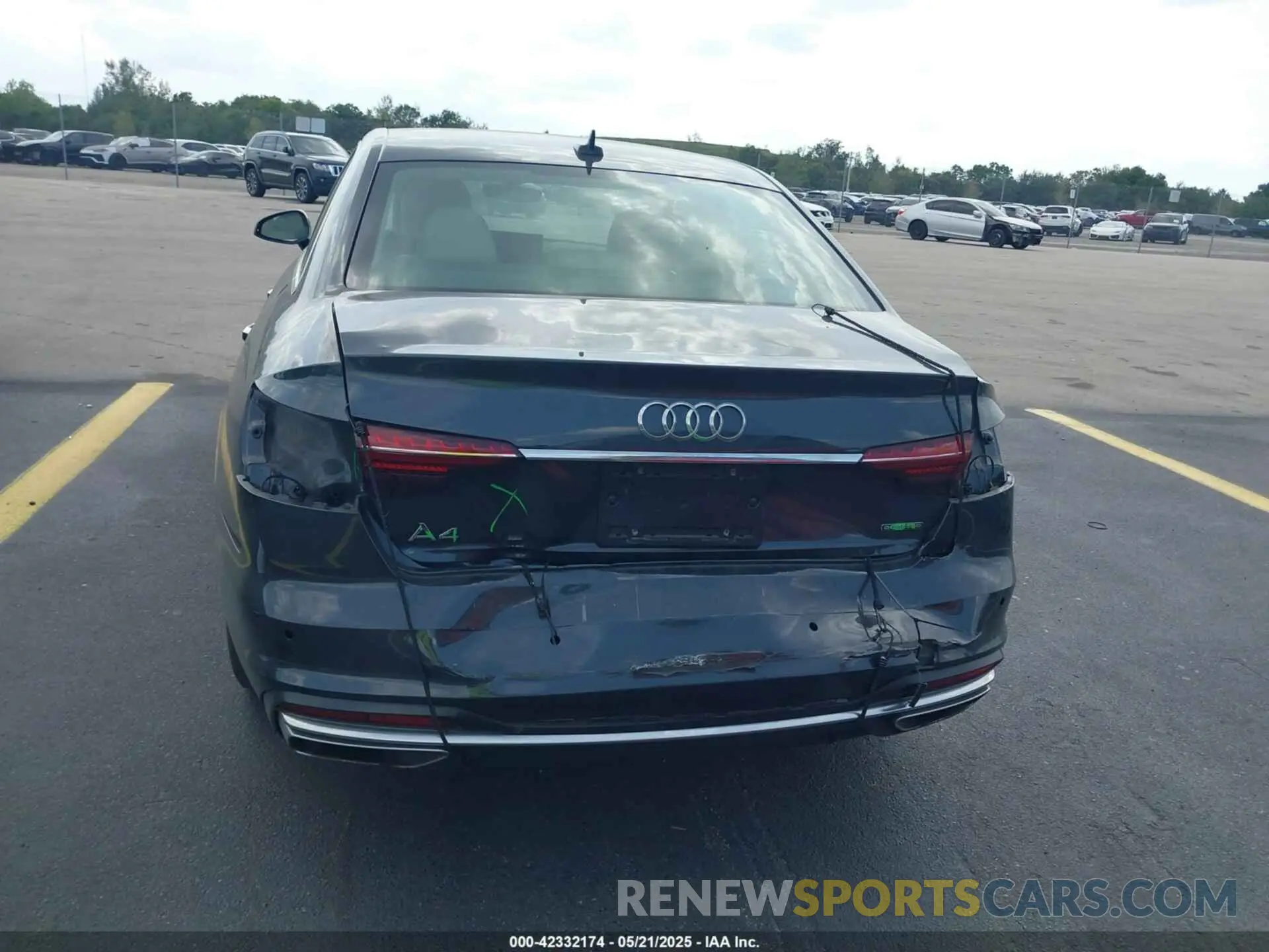 6 Photograph of a damaged car WAUABAF44PN004836 AUDI A4 2023