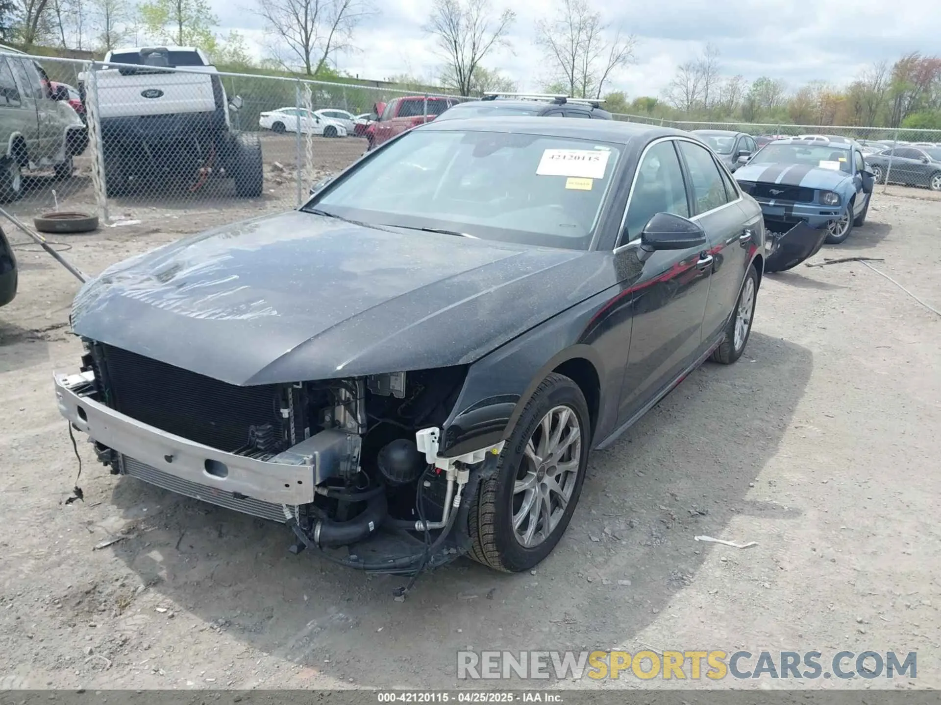 2 Photograph of a damaged car WAUABAF47PA033156 AUDI A4 2023